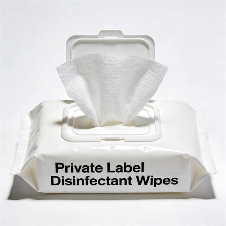Saját címkés fertőtlenítő törlőkendők
