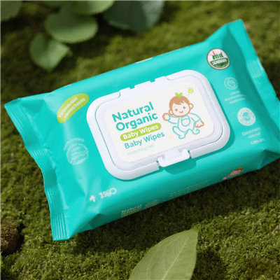Természetes organikus baba törlőkendők